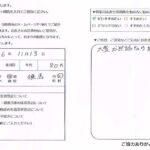 抵当権抹消手続きのお客さま（練馬区80代男性）の声